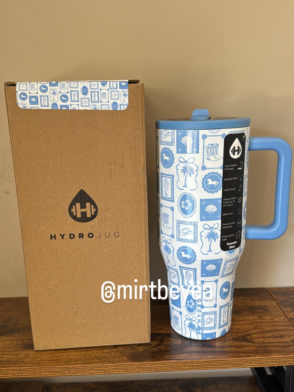 HydroJug Coastal Cowgirl Traveler 32oz